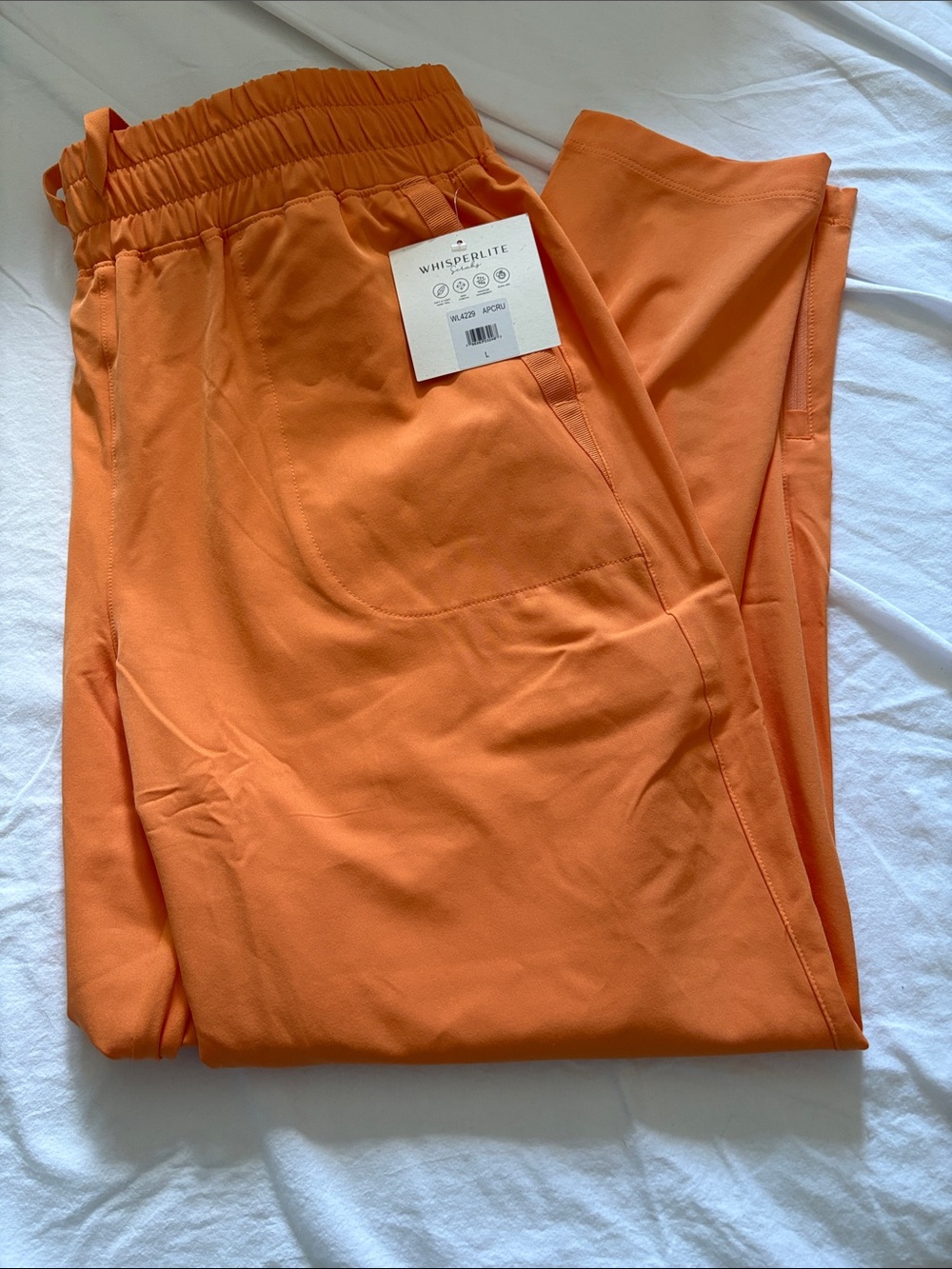 WhisperLite Orange Scrub Pants